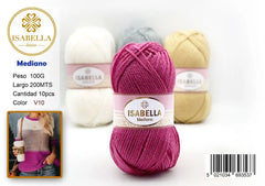 OVILLO HILO ISABELLA MEDIANO 100G ISABELLA 纱线