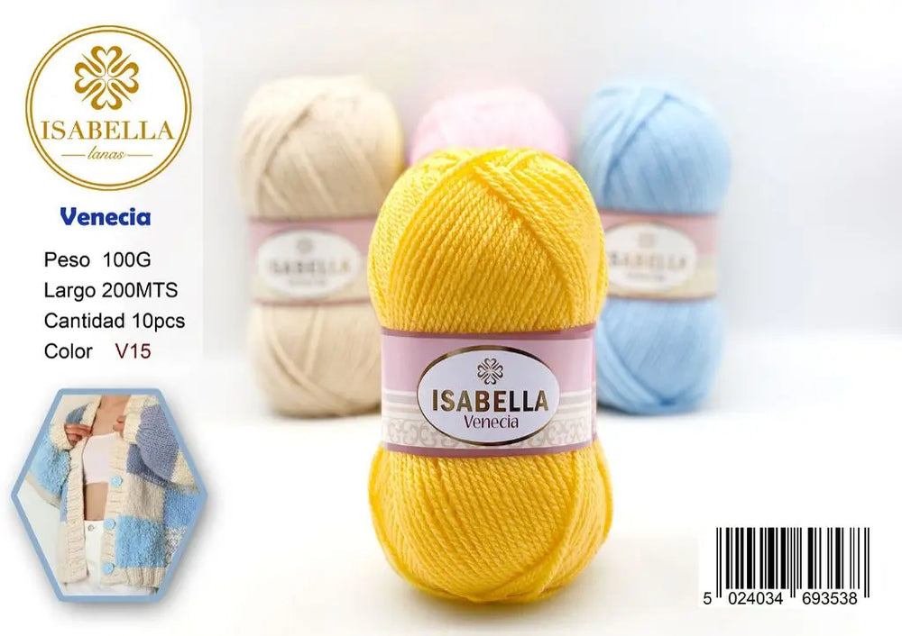 OVILLO HILO ISABELLA MEDIANO 100G ISABELLA 纱线