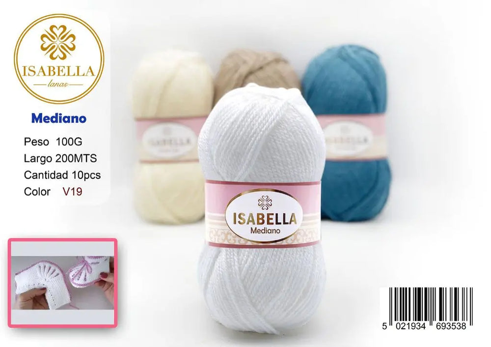 OVILLO HILO ISABELLA MEDIANO 100G ISABELLA 纱线