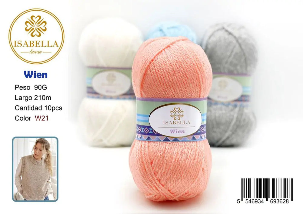 Ovillo de Hilo Isabella Wien 90g - Calidad y Versatilidad ISABELLA 纱线