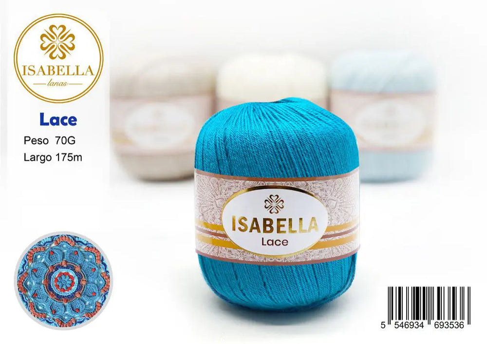 Hilo Isabella Lace de 70g para Proyectos Elegantes ISABELLA 纱线