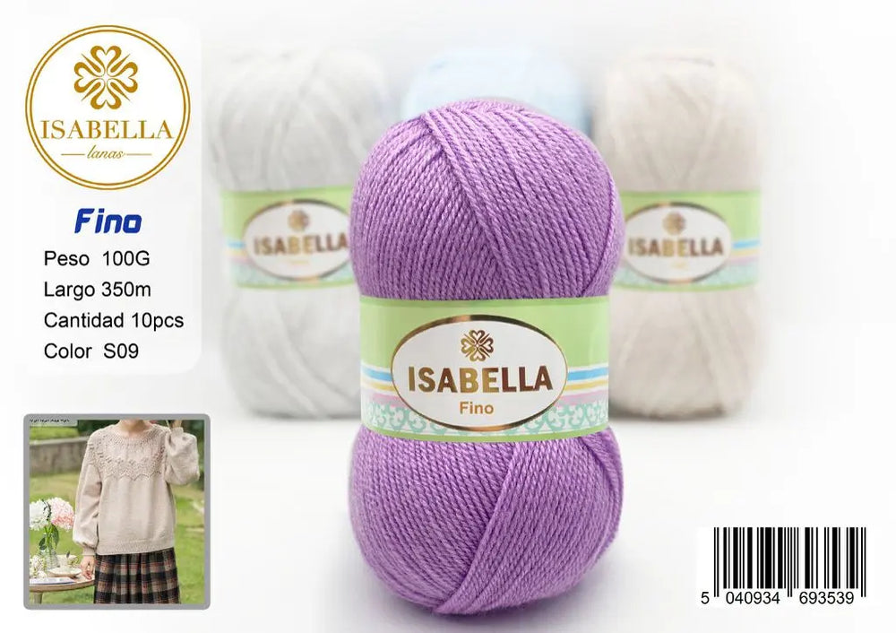 OVILLO HILO ISABELLA FINO 100G ISABELLA 纱线
