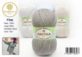 OVILLO HILO ISABELLA FINO 100G ISABELLA 纱线