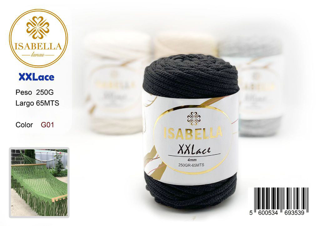 Cordón de Macramé Isabella XXLACE 250g