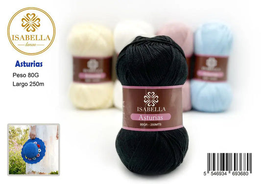 Hilo de Lana Isabella Asturias 80g ISABELLA 纱线