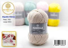 Ovillo de Algodón Isabella Clásico - 70g