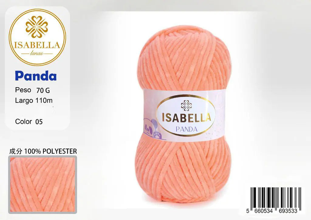 OVILLO HILO ISABELLA PANDA 70G ISABELLA 纱线