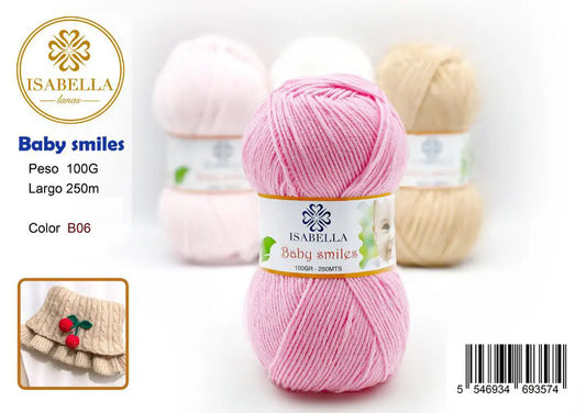 Hilo de Bebé Isabella Sonrisas 100g ISABELLA 纱线