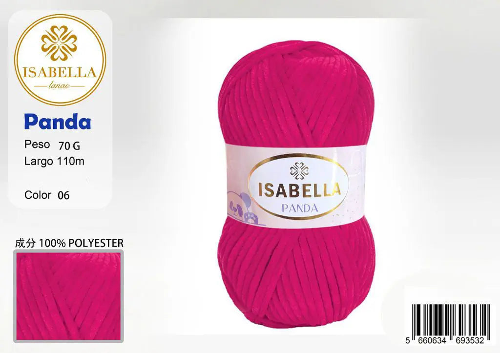 OVILLO HILO ISABELLA PANDA 70G ISABELLA 纱线