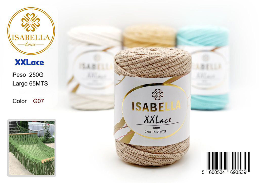 MACROME ISABELLA XXLACE 250G - Hilo de Macrome Isabel XXLace 250g