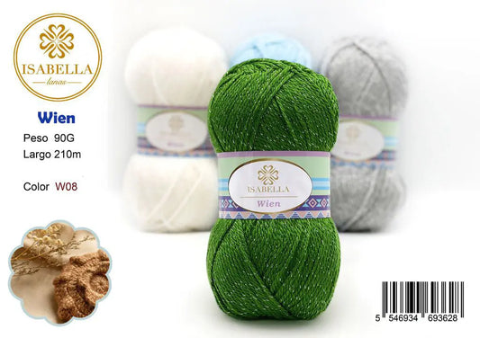 Hilo de Lana Isabella Wien 90g ISABELLA 纱线