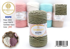 Hilo Isabella Diy Rope 3mm ISABELLA 纱线