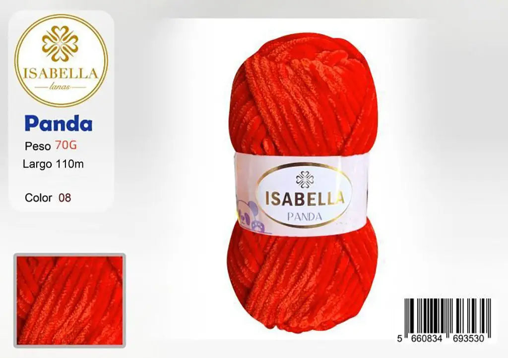 OVILLO HILO ISABELLA PANDA 70G ISABELLA 纱线