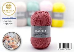 Ovillo de Algodón Isabella Clásico 70g