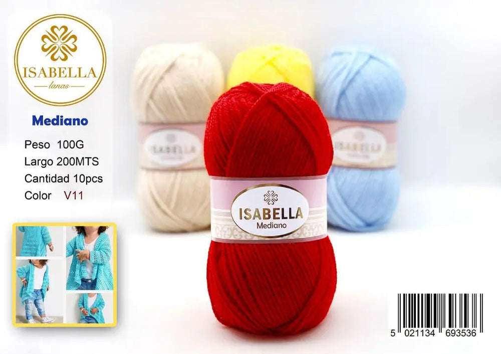 OVILLO HILO ISABELLA MEDIANO 100G ISABELLA 纱线