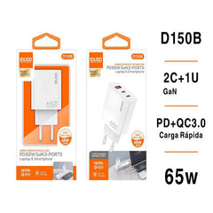 Cargador GaN Carga Rapida 2PD+QC3.0-65W 威锋电子