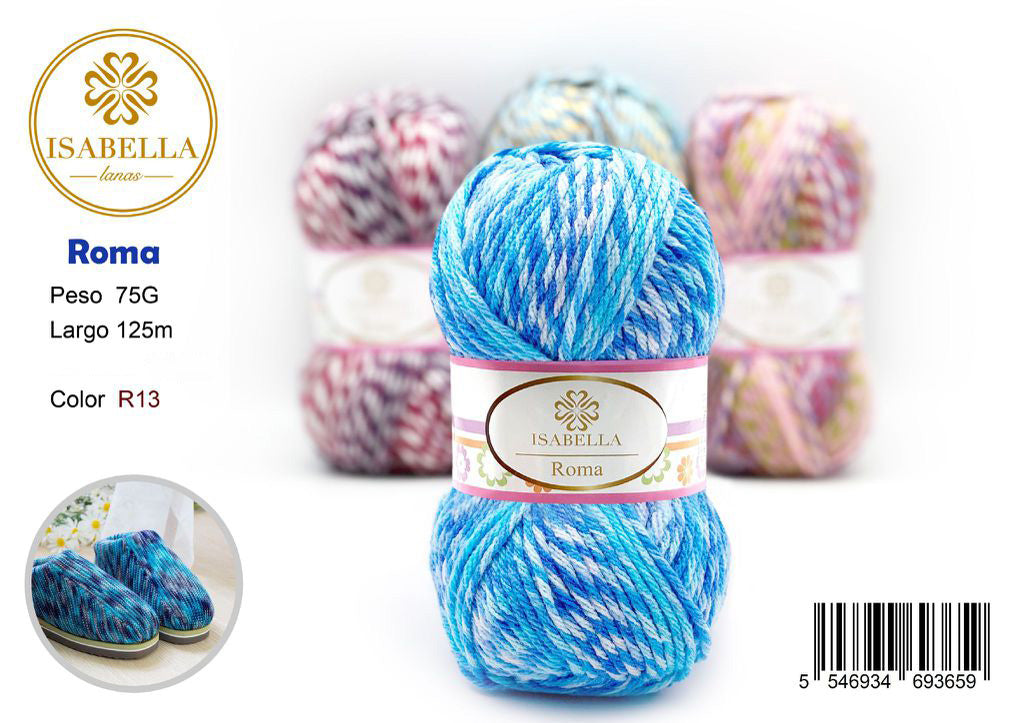 Hilo de Lana Isabella Roma 75g