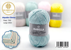 OVILLO DE ALGODÓN ISABELLA CLÁSICO 70G