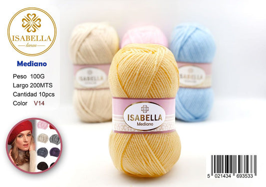 OVILLO HILO ISABELLA MEDIANO 100G