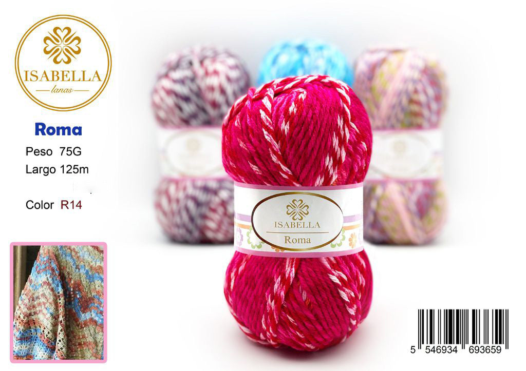 Hilo de Lana Isabella Roma - 75g