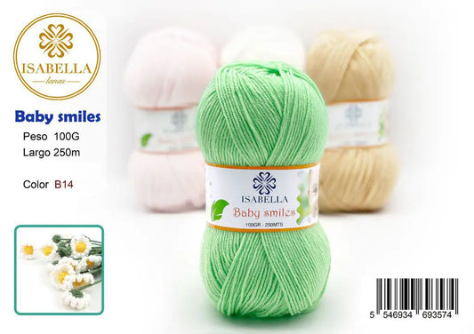 Hilo Suave Isabella Baby Smiles 100g ISABELLA 纱线