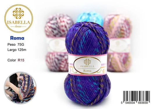 OVILLO DE LANA ISABELLA ROMA 75G ISABELLA 纱线