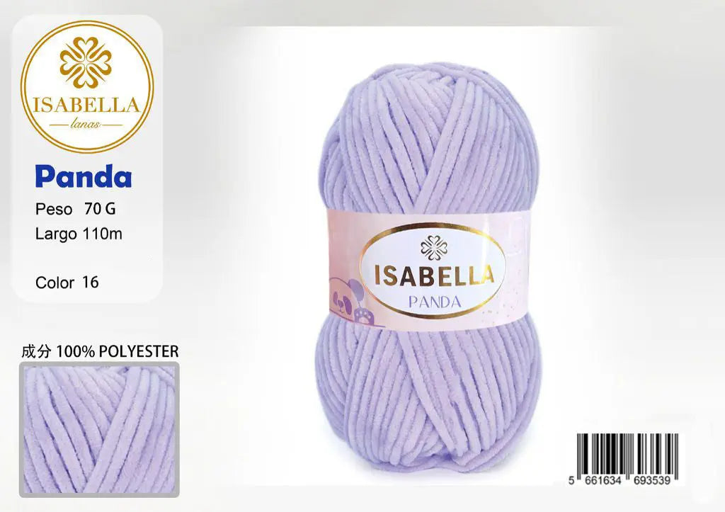 OVILLO HILO ISABELLA PANDA 70G ISABELLA 纱线