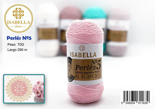 HILO PERLE ISABELLA N5 CON ZEPRLIN ISABELLA 纱线