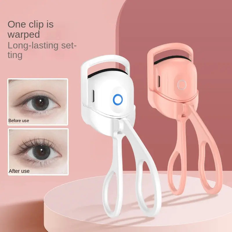 Eyelash Curler Portable Electric Heated Comb Eye Lash Long Lasting Eyelashes Curls Thermal Eyelash Curler Makeup Tools Heated Eyelash Curlers,Rechargeable Electric Eyelash Curler,Handheld Eyelash Heat Melissa