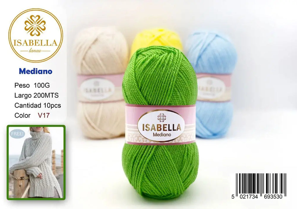 OVILLO HILO ISABELLA MEDIANO 100G ISABELLA 纱线