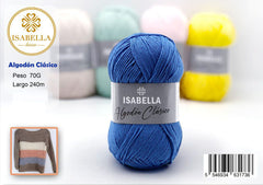 OVILLO DE ALGODÓN ISABELLA CLÁSICO 70G