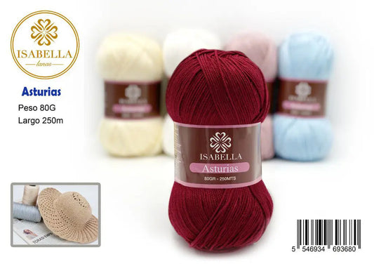 OVILLO DE LANA ISABELLA ASTURIAS 80g ISABELLA 纱线