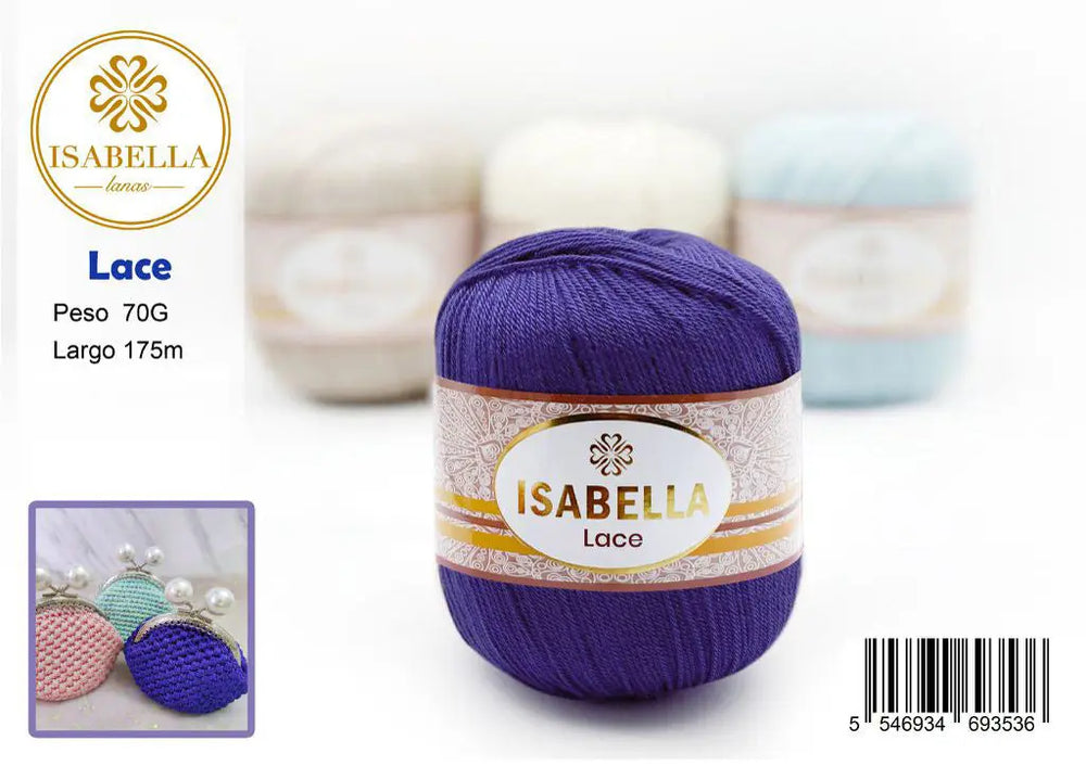 Ovillo de Hilo Isabella Lace 70g ISABELLA 纱线