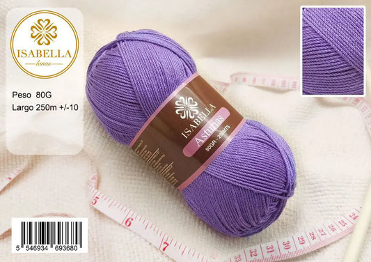 Ovillo de Hilo Isabella Asturias 80g - ¡Descubre la magia creativa! ISABELLA 纱线