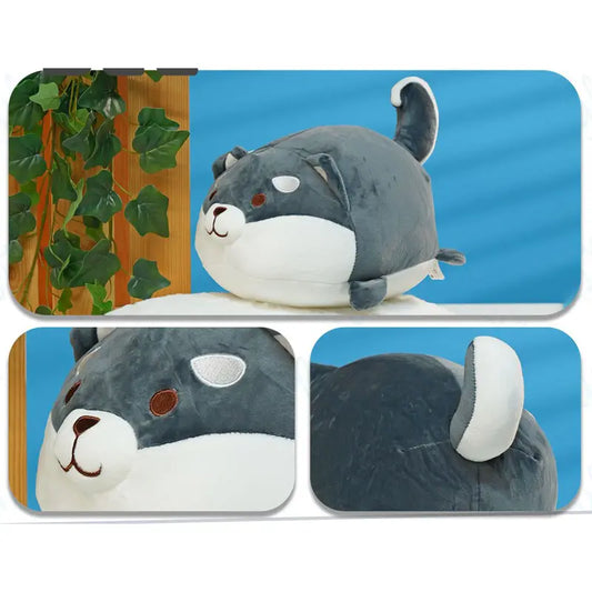 PELUCHE SHIBA GORDO GRIS 40CM BEE 阿忠