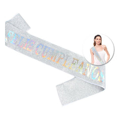 BANDA FELIZ CUMPLEAÑOS GLITTER PLATA LASER 160X9.5CM