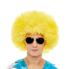 PELUCA EXTRA AFRO AMARILLO