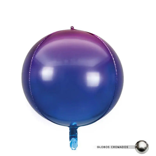 GLOBO FOIL ESFERA 55CM DEGRADADO LILA XOCO 2