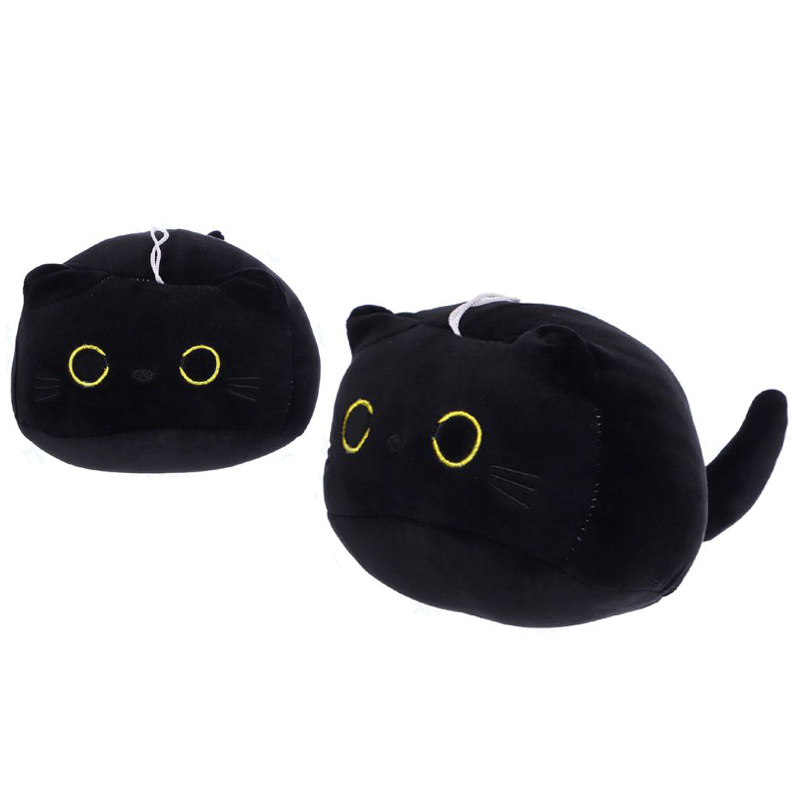 PELUCHE DE GATO TUANTUAN NEGRO 20CM