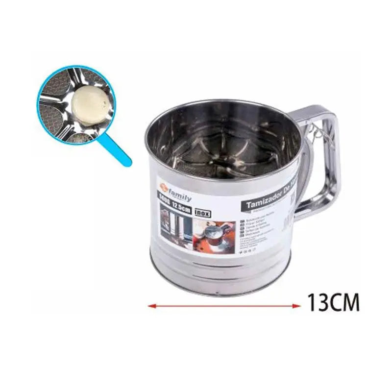 TAMIZADOR DE HARINA ACERO INOX 500G 永顺