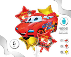 SET DE GLOBOS MYLAR COCHE 5PC