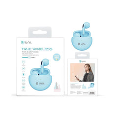 TWS mini Macaron Bluetooth 5.3 headphones Blue