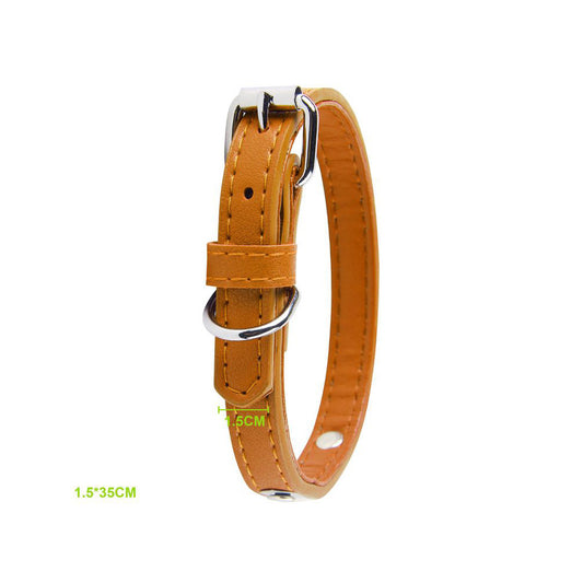 COLLAR POLIPIEL NARANJA PARA PERROS