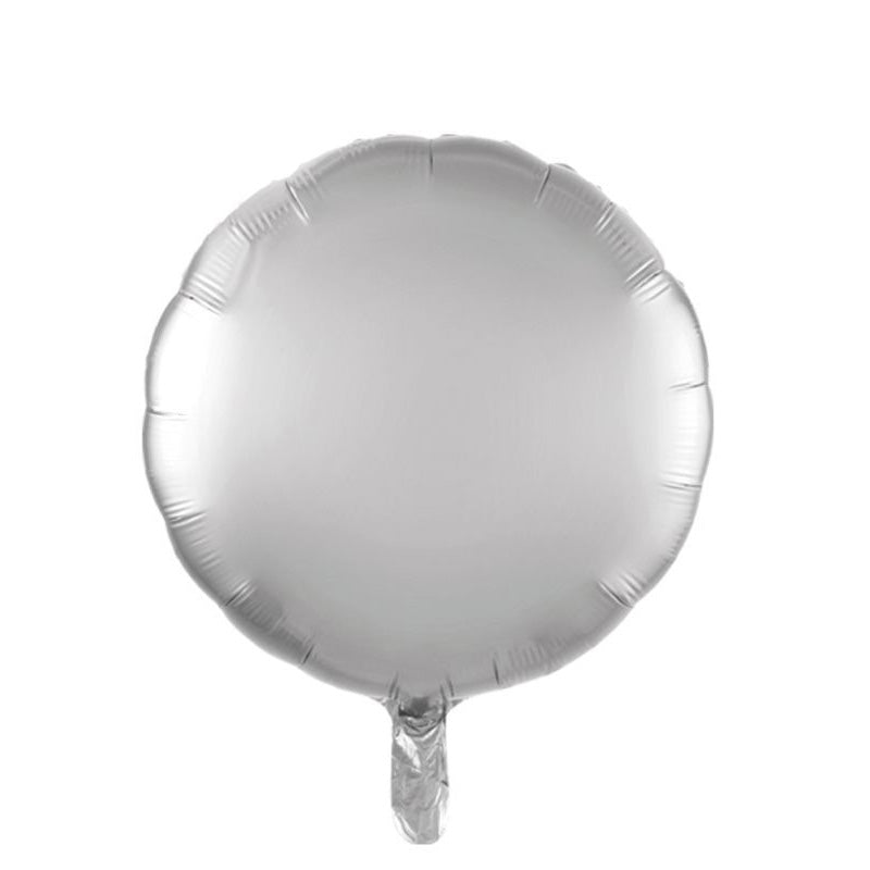 GLOBO FOIL REDONDO 45CM PLATA