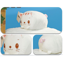 PELUCHE BOLA DE GATO BLANCO 20CM