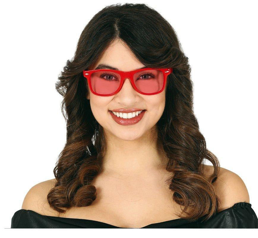 GAFAS ROJAS CON CRISTALES ROJOS