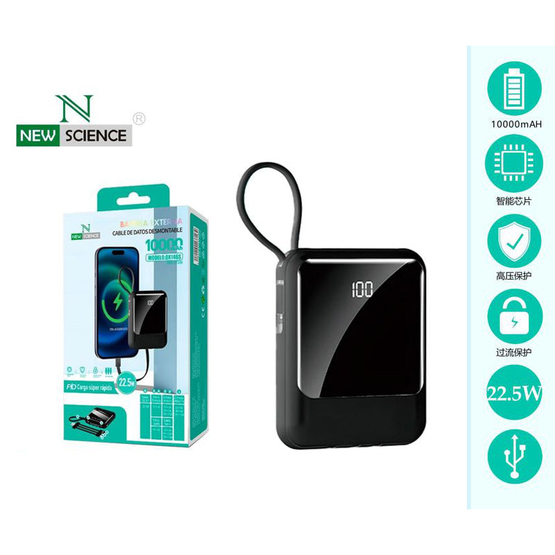 POWER BANK CON CABLE 10000Mah