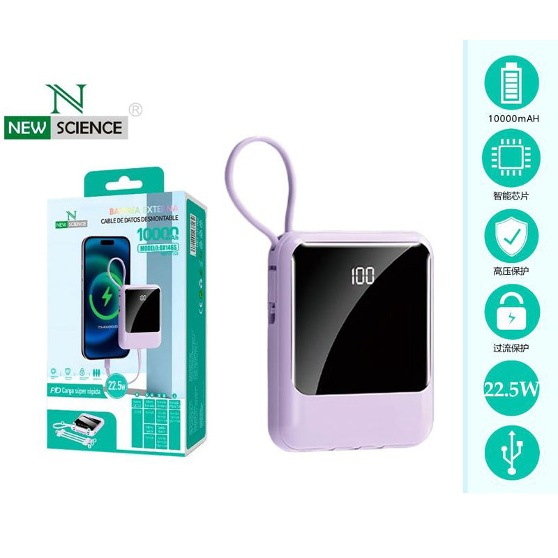 POWER BANK CON CABLE 10000Mah