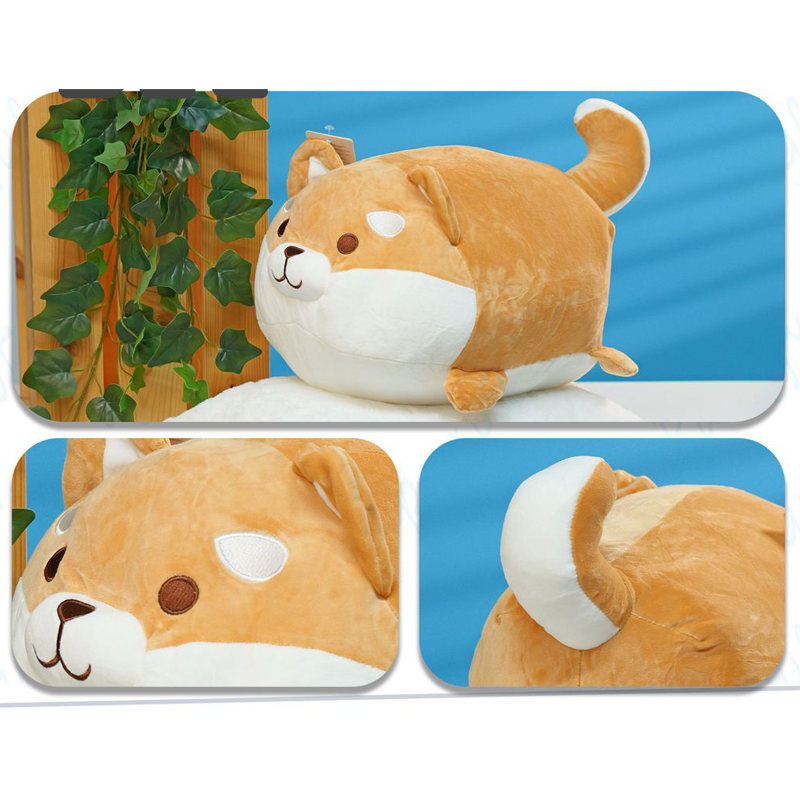 PELUCHE SHIBA GORDO MARRÓN 40CM