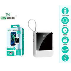 POWER BANK CON CABLE 10000Mah